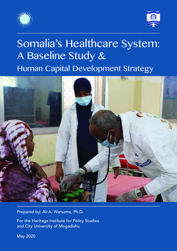 Somalia's Healthcare System - The HERITAGE INSTITUTE