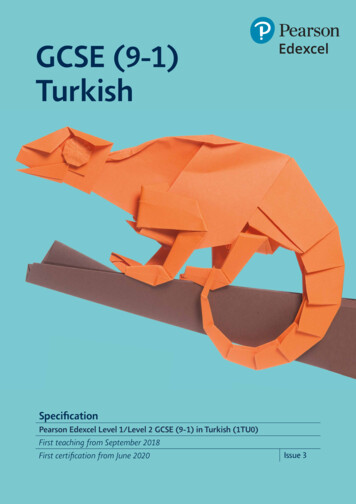 GCSE (9-1) Turkish - Edexcel