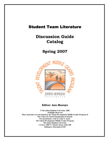 Discussion Guide Catalog