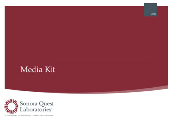 Media Kit - Sonora Quest Laboratories