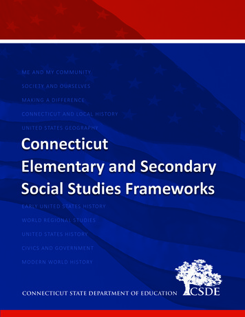 Connecticut Elementary And Secondary Social Studies 