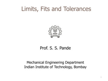 Limits, Fits And Tolerances - IIT Bombay