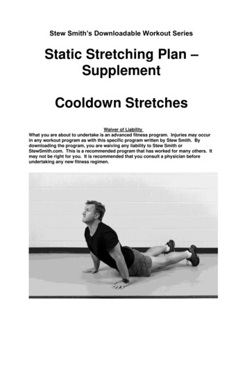 Stew Smith’s Able Workout Series Static Stretching .