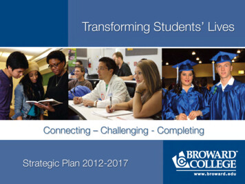 Completing Strategic Plan 2012-2017 - Broward College