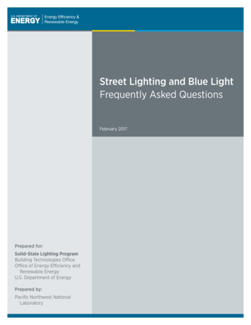 Street Lighting And Blue Light – Frequently Asked Questions