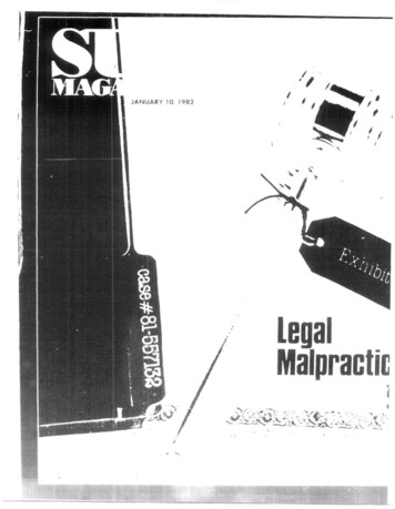 Legal Malpractic - Msa.maryland.gov