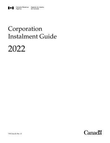 Corporation Instalment Guide