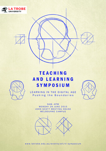 TEACHING AND LEARNING SYMPOSIUM