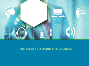 The Secret To Work-Life Balance (US English) PPT