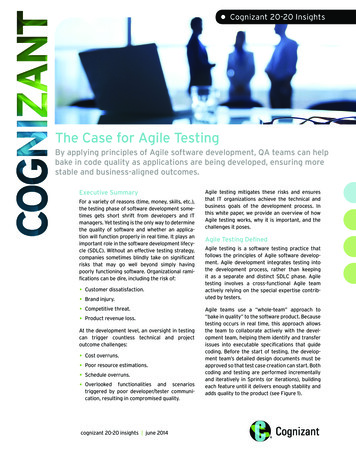 The Case For Agile Testing - Cognizant