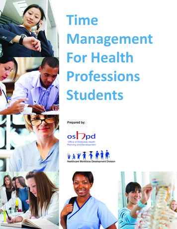 Time Management For Health Professions Students