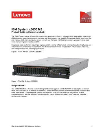 IBM System X3650 M3 (withdrawn Product)