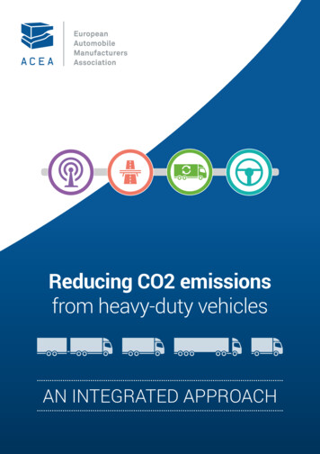 Reducing CO2 Emissions - Cars, Vans And Heavy-duty Vehicles