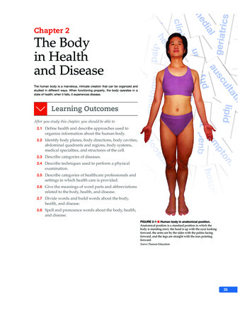 Chapter 2 The Body In Health And Disease