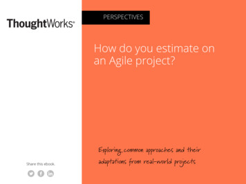 How Do You Estimate On An Agile Project? - ThoughtWorks
