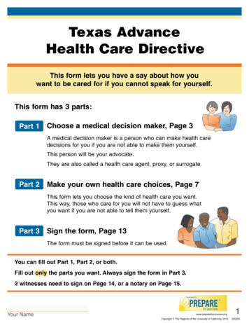 Texas Advance Health Care Directive