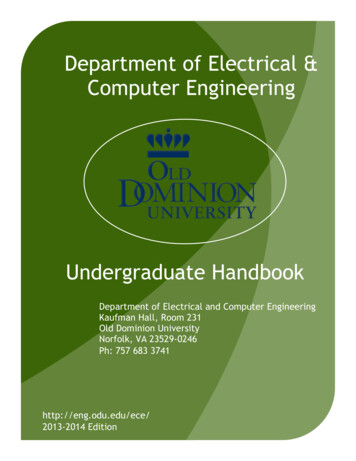 Department Of Electrical & Computer Engineering - ODU