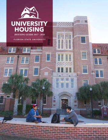 HOUSING GUIDE 2017 - 2018 - Florida State University