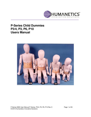 P-Series Child Dummies P3/4, P3, P6, P10 . - Humanetics