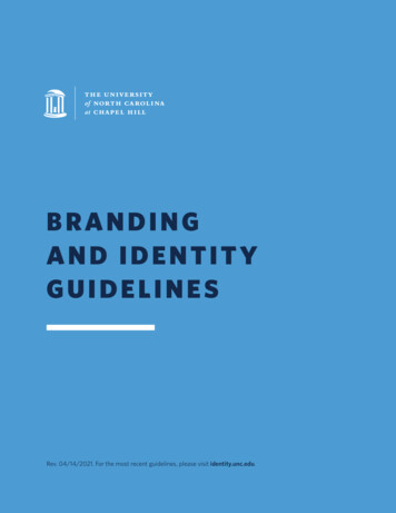 BRANDING AND IDENTITY GUIDELINES