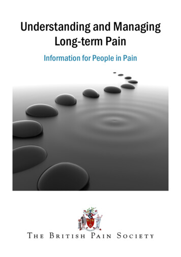 Understanding And Managing Long-term Pain