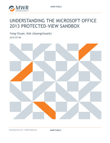 Understanding The Microsoft Office 2013 Protected View 
