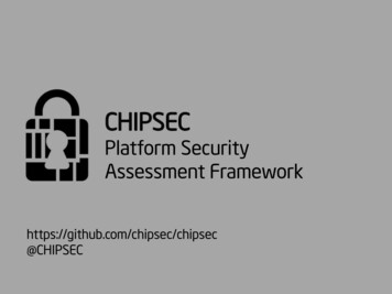 CHIPSEC: Platform Security Assessment Framework