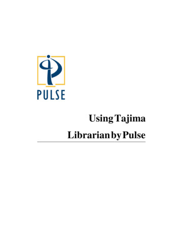 Using Tajima Librarian By Pulse - Pulsemicro