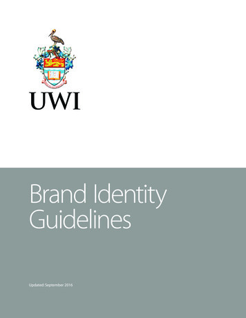 Brand Identity Guidelines - University Of The West Indies .