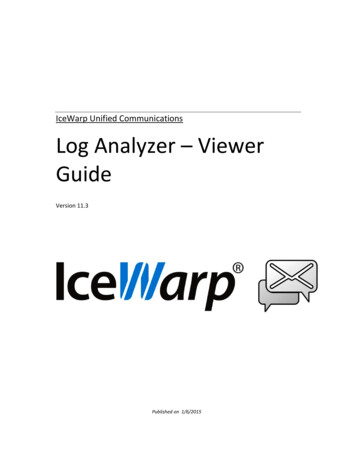 IceWarp Unified Communications Log Analyzer Viewer Guide