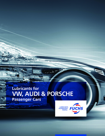 Lubricants For VW, AUDI & PORSCHE - FUCHS