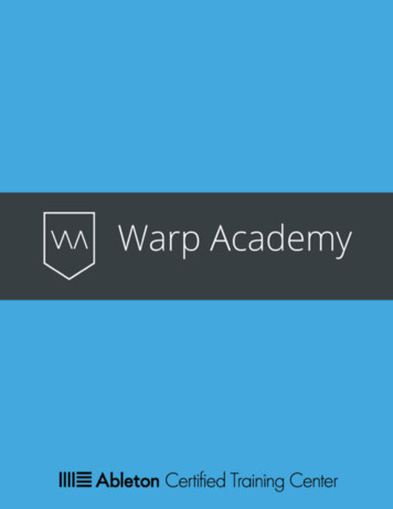 An Introduction To Max For Live - Warpacademy 