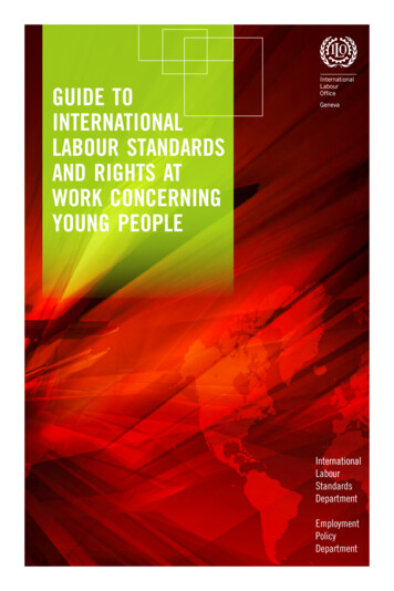 Guide To International Labour Standards And Rights At 