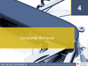 Consumer Behavior - Dornsife.usc.edu