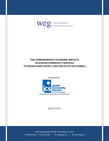 The Comprehensive Economic Impacts Of Jewish Community Services To .
