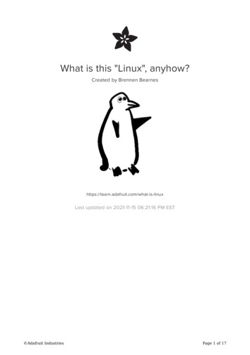 What Is This Linux, Anyhow?
