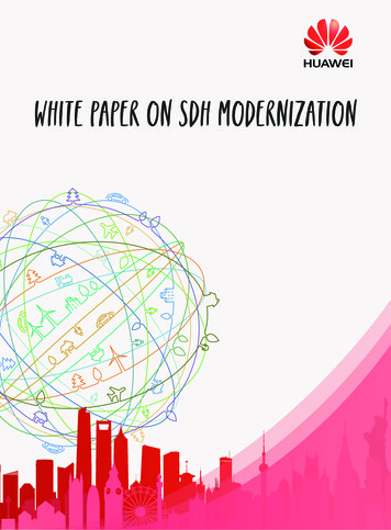 White Paper On SDH Modernization - Huawei
