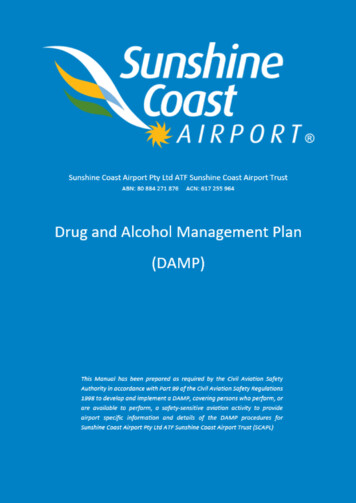 Drug And Alcohol Management Plan (DAMP) - Sunshine Coast Airport