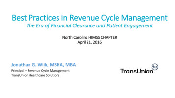 Best Practices In Revenue Cycle Management - North Carolina HIMSS