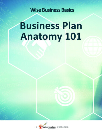 Business Plan Anatomy 101