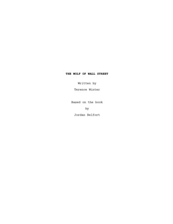 THE WOLF OF WALL STREET - The Script Lab