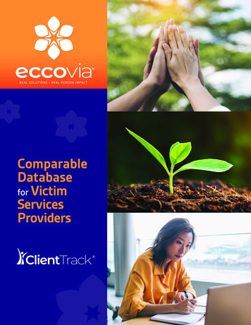 Comparable Database For Victim Services Providers