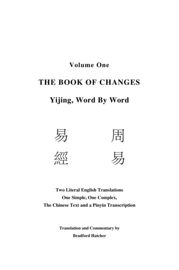 THE BOOK OF CHANGES Yijing, Word By Word - Hermetica.info