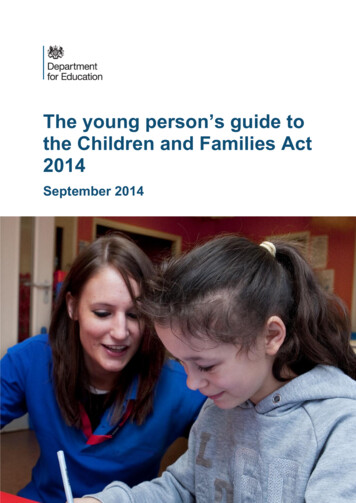 Young Person's Guide To The Children And Families Act