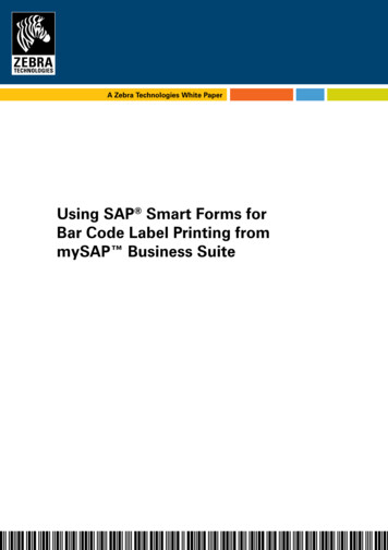 Using SAP Smart Forms For Bar Code Label Printing From . - Streckkod