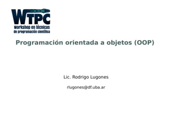 Programación Orientada A Objetos (OOP)