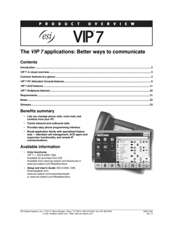 The VIP 7 Applications: Better Ways To Communicate