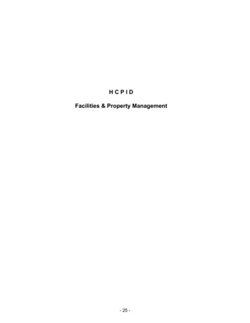 H C P I D Facilities & Property Management - Harris County, Texas