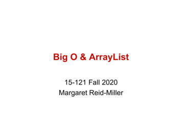 Big O & ArrayList
