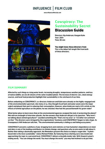 Cowspiracy: The Sustainability Secret Discussion Guide